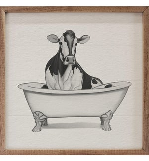 Dairy Cow In Bathtub